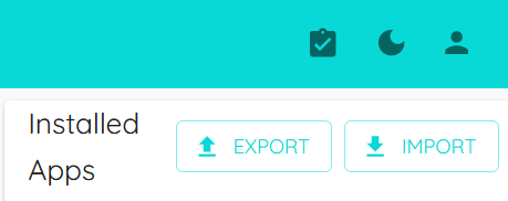 Import Export Apps on your PLC Detail view